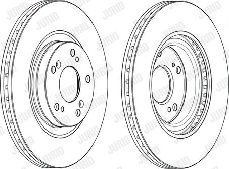 Jurid 563005JC - Гальмівний диск autocars.com.ua