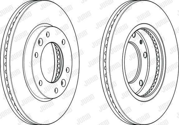 Jurid 563006JC - Гальмівний диск autocars.com.ua