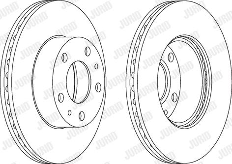 Jurid 563018JC-1 - Гальмівний диск autocars.com.ua