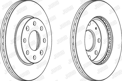 Jurid 563019JC - Гальмівний диск autocars.com.ua