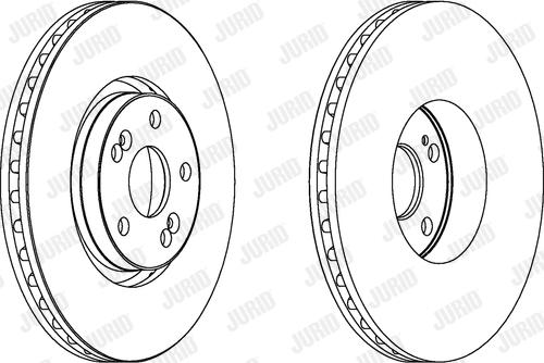 Jurid 563025JC-1 - Гальмівний диск autocars.com.ua