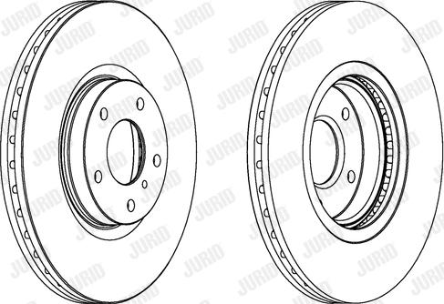 Jurid 563032JC-1 - Гальмівний диск autocars.com.ua