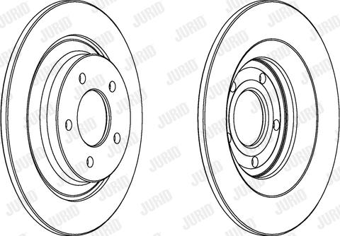 Jurid 563038JC-1 - Гальмівний диск autocars.com.ua