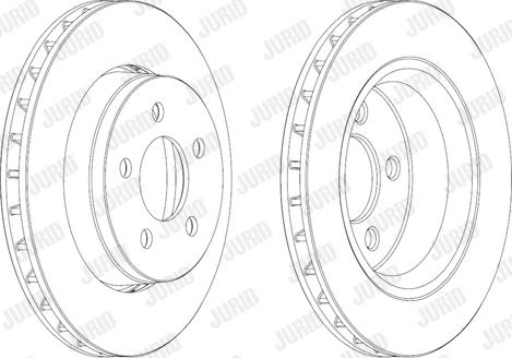 Jurid 563041JC - Гальмівний диск autocars.com.ua