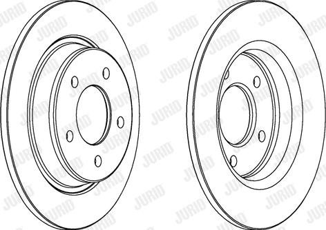 Jurid 563043JC - Гальмівний диск autocars.com.ua