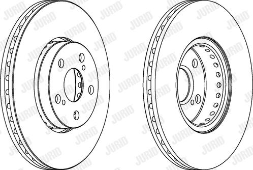 Jurid 563048JC-1 - Гальмівний диск autocars.com.ua