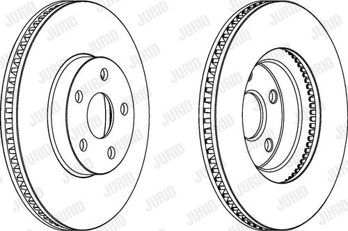 Jurid 563051JC-1 - Гальмівний диск autocars.com.ua