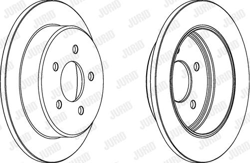 Jurid 563052JC - Гальмівний диск autocars.com.ua