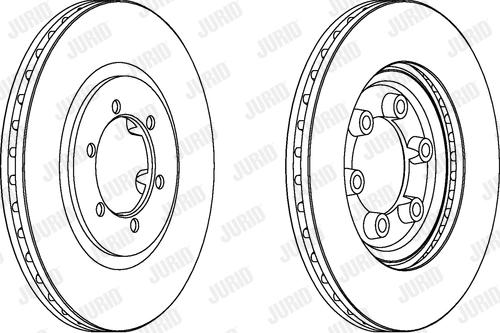 Jurid 563053JC - Гальмівний диск autocars.com.ua