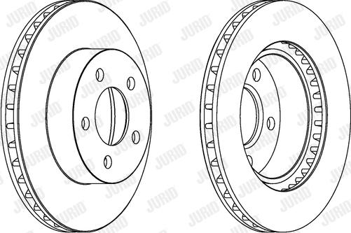 Jurid 563058JC - Гальмівний диск autocars.com.ua