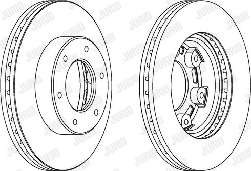 Jurid 563061JC-1 - Гальмівний диск autocars.com.ua