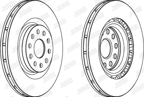 Jurid 563062JC - Тормозной диск avtokuzovplus.com.ua