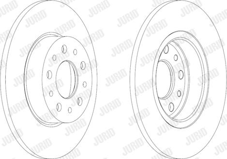 Jurid 563064JC - Гальмівний диск autocars.com.ua