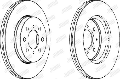 Jurid 563065JC-1 - Гальмівний диск autocars.com.ua