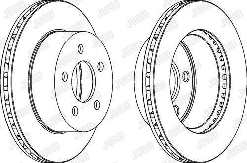 Jurid 563068JC - Гальмівний диск autocars.com.ua