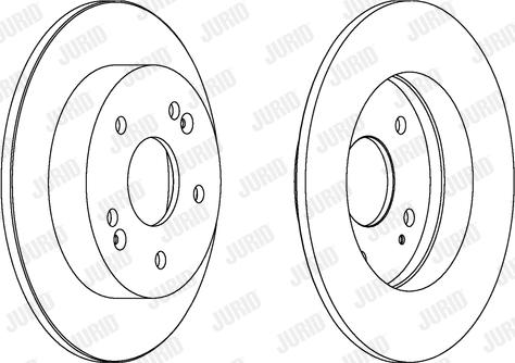 Jurid 563071JC - Гальмівний диск autocars.com.ua