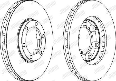 Jurid 563072JC - Гальмівний диск autocars.com.ua