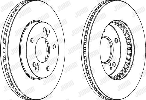 DJ Parts BD2313 - Гальмівний диск autocars.com.ua