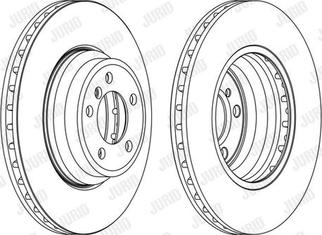 Jurid 563078JC-1 - Гальмівний диск autocars.com.ua