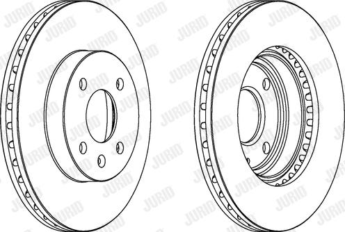 Jurid 563081JC - Гальмівний диск autocars.com.ua