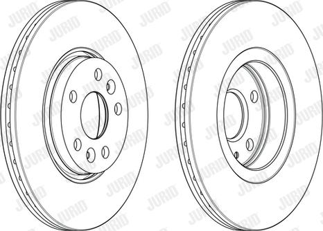 Jurid 563091JC - Гальмівний диск autocars.com.ua