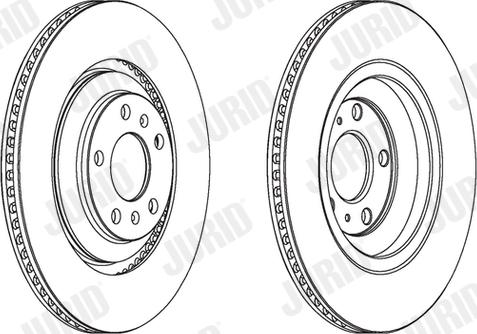 Jurid 563095J-1 - Гальмівний диск autocars.com.ua