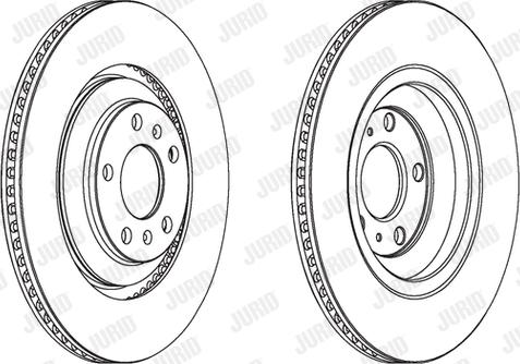 Jurid 563095JC - Гальмівний диск autocars.com.ua