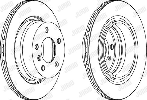 Jurid 563096J-1 - Гальмівний диск autocars.com.ua