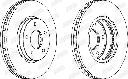 Jurid 563098JC-1 - Гальмівний диск autocars.com.ua