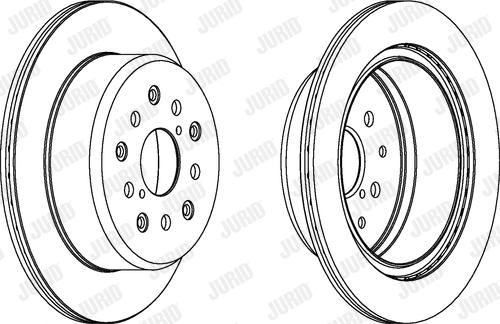 Jurid 563099JC - Гальмівний диск autocars.com.ua