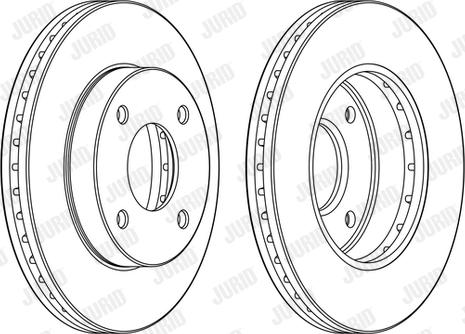 Jurid 563107JC - Гальмівний диск autocars.com.ua