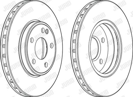 Jurid 563114JC - Гальмівний диск autocars.com.ua