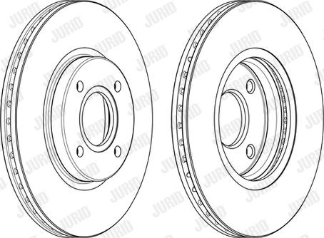 Jurid 563115JC-1 - Гальмівний диск autocars.com.ua