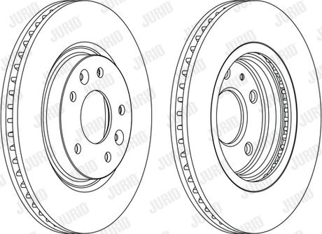 Jurid 563120JC - Гальмівний диск autocars.com.ua