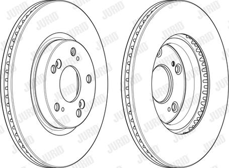 Jurid 563127JC - Гальмівний диск autocars.com.ua