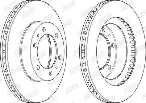 Jurid 563129JC - Гальмівний диск autocars.com.ua