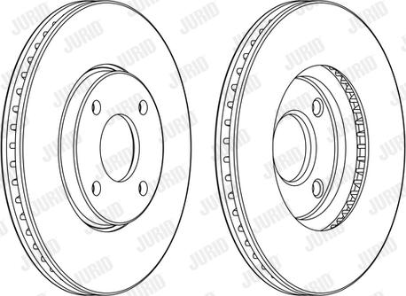 Jurid 563132JC-1 - Гальмівний диск autocars.com.ua