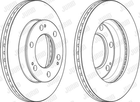 Jurid 563148JC - Гальмівний диск autocars.com.ua