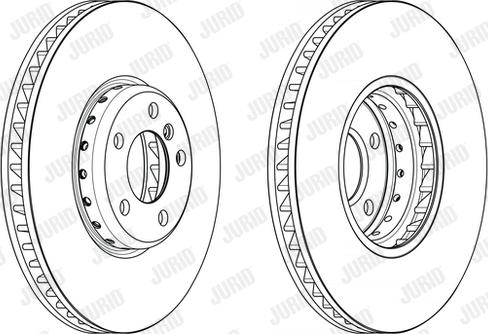 Jurid 563150JVC-1 - Тормозной диск avtokuzovplus.com.ua