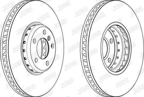 Jurid 563151JVC-1 - Тормозной диск avtokuzovplus.com.ua