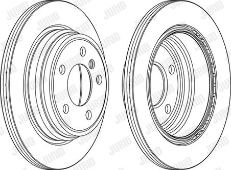 Jurid 563153JC-1 - Гальмівний диск autocars.com.ua