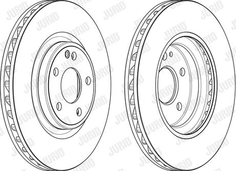 Jurid 563163JC - Гальмівний диск autocars.com.ua