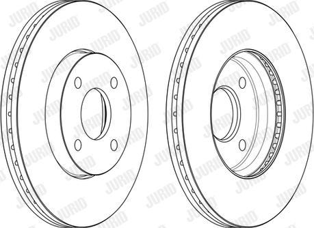 Jurid 563165JC-1 - Гальмівний диск autocars.com.ua