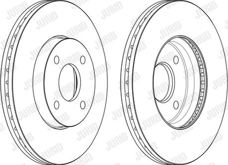 Jurid 563165JC - Гальмівний диск autocars.com.ua