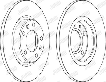 Jurid 563166JC - Гальмівний диск autocars.com.ua