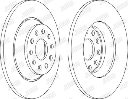 Jurid 563168JC-1 - Гальмівний диск autocars.com.ua