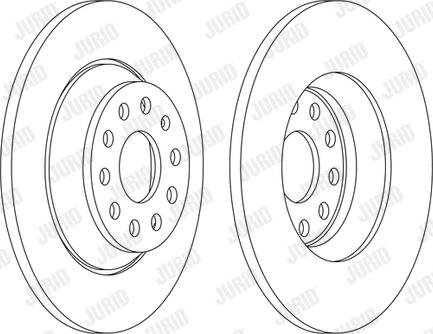 Jurid 563168JC - Тормозной диск avtokuzovplus.com.ua