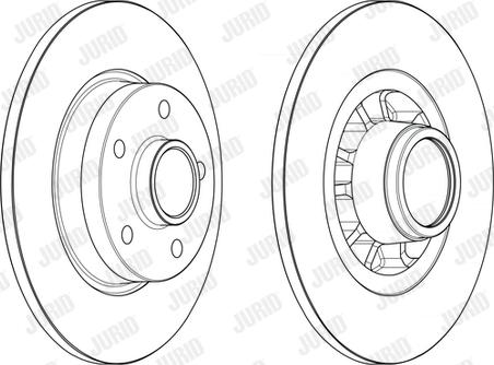 Jurid 563180J-1 - Гальмівний диск autocars.com.ua