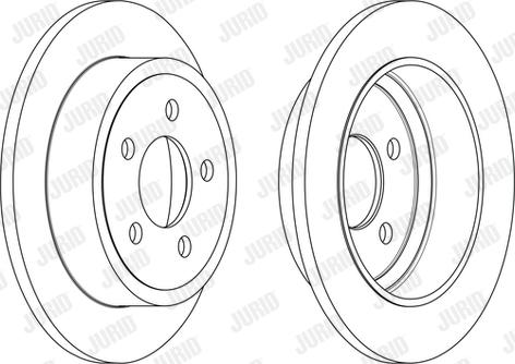 Jurid 563189JC - Гальмівний диск autocars.com.ua