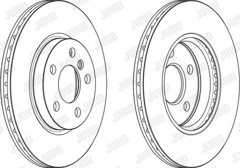 Jurid 563191JC-1 - Гальмівний диск autocars.com.ua